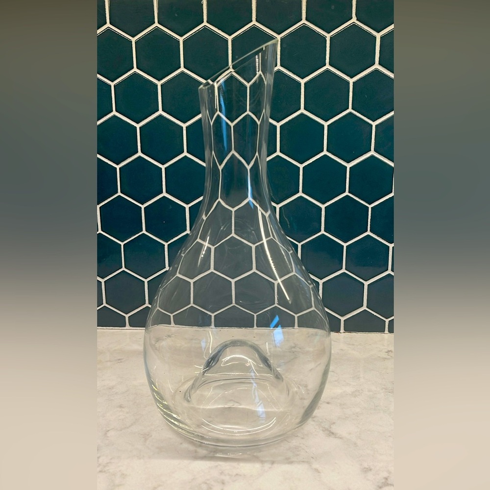 Glass wine decanter